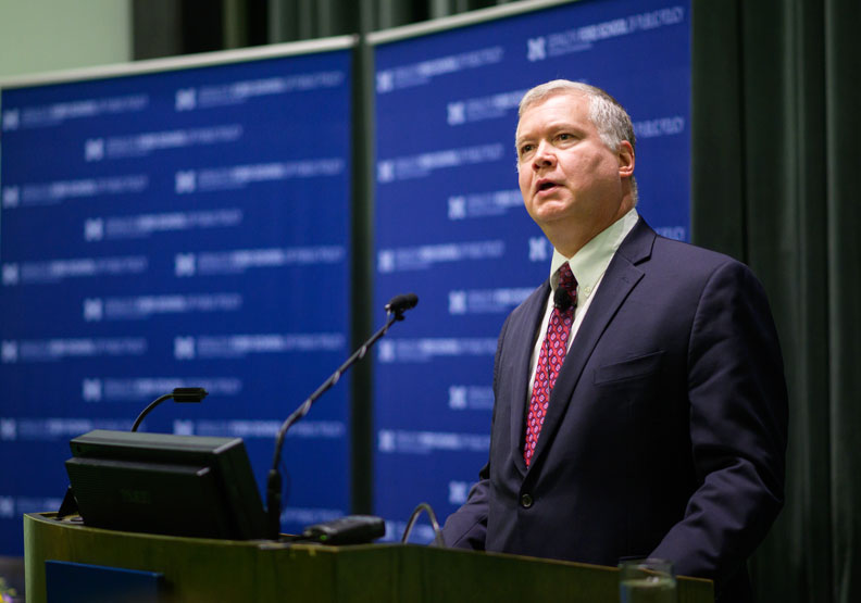 美國副國務卿畢根（Stephen Biegun）。Flickr by Gerald R. Ford School of Public Policy University