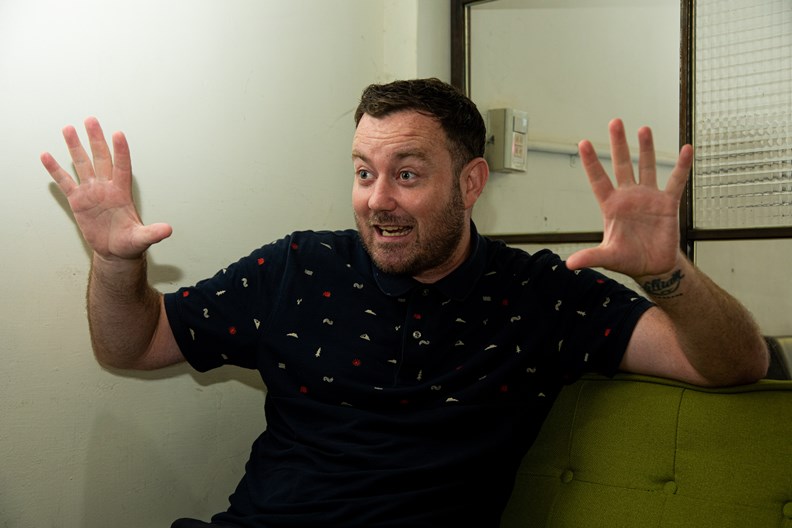 談到來台有趣經歷,Allan 的話匣子一發不可收拾。