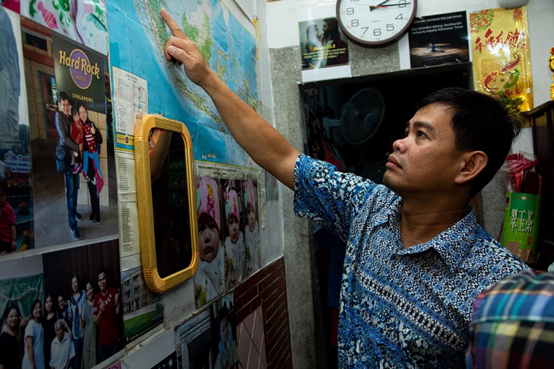 印尼籍的先生陳大衛。