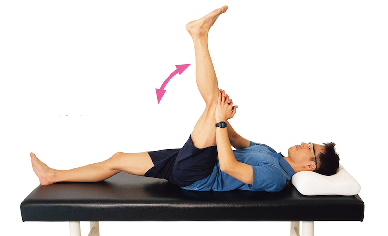 重複彎曲及伸展膝蓋。