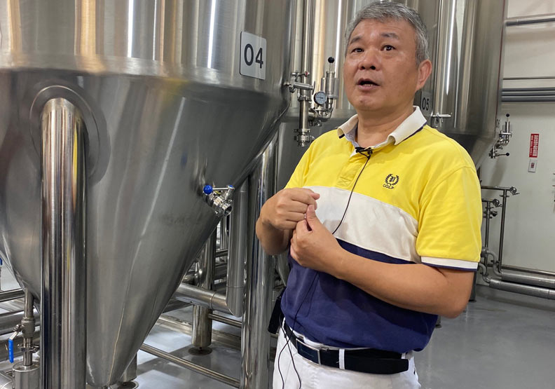 纖碧爾啤酒負責人曾貽連。