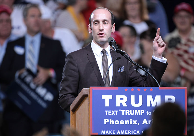 白宮高級顧問米勒(Stephen Miller)。Flickr by Gage Skidmore