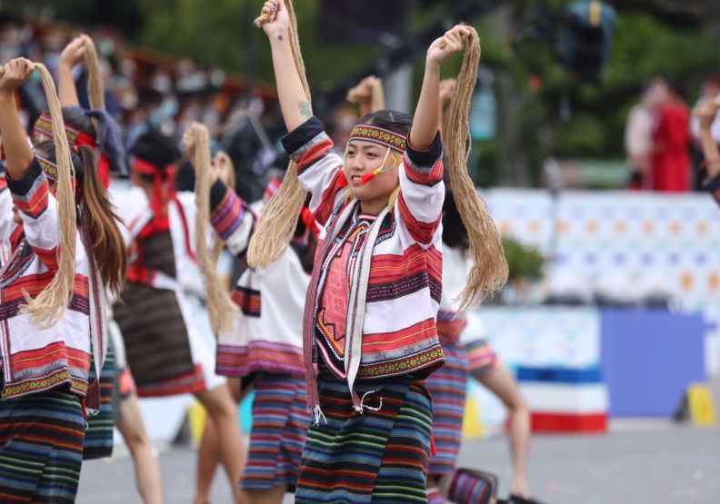 2020國慶表演，看到多元文化的創造力和生命力。池孟諭攝。