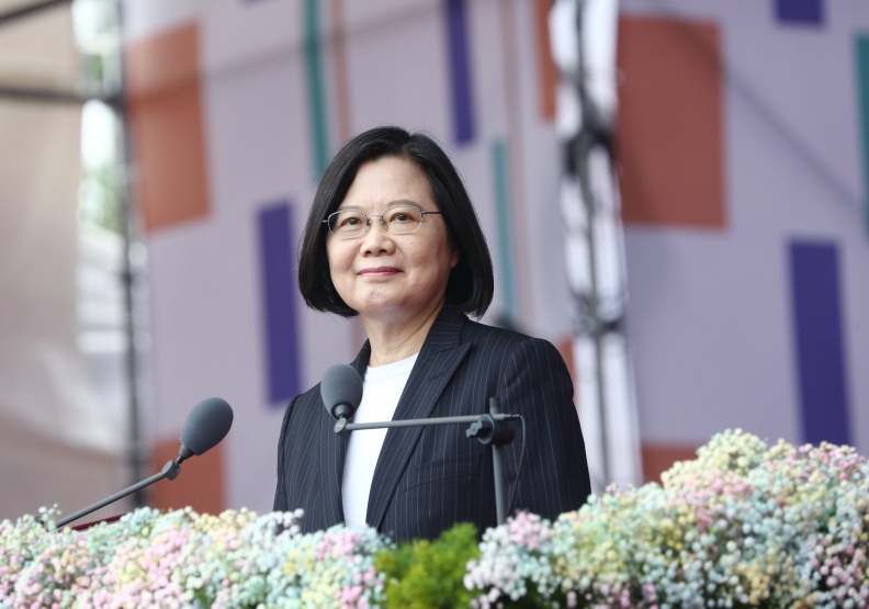 中華民國109歲生日，蔡英文總統發表雙十國慶演說。圖片來源：總統府flickr。