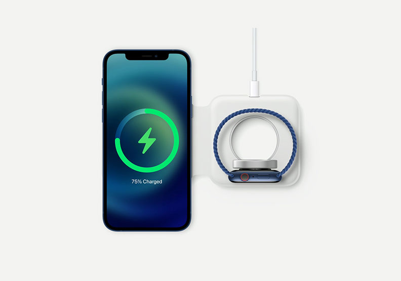 iPhone 12新增MagSafe磁吸配件。Apple提供