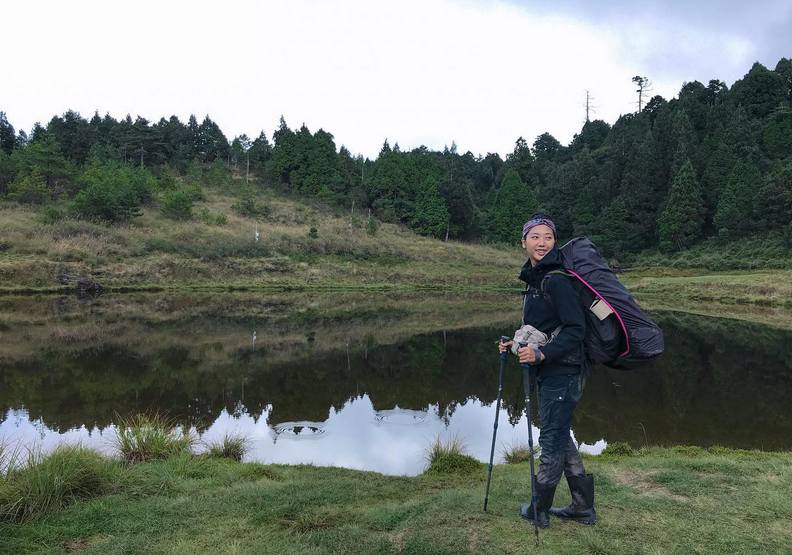 愛旅行的她也熱愛登山