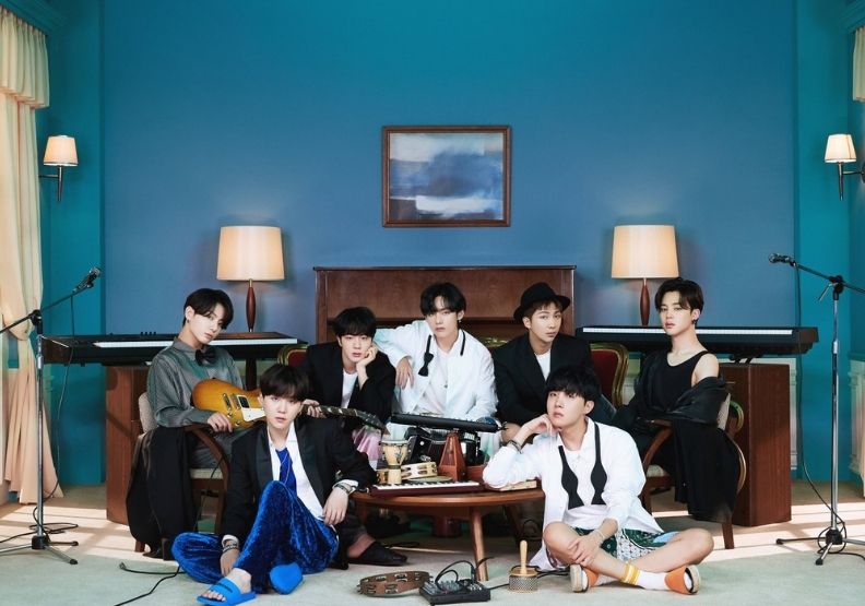 圖／南韓男子偶像團體「防彈少年團」（BTS）。取自BTS推特