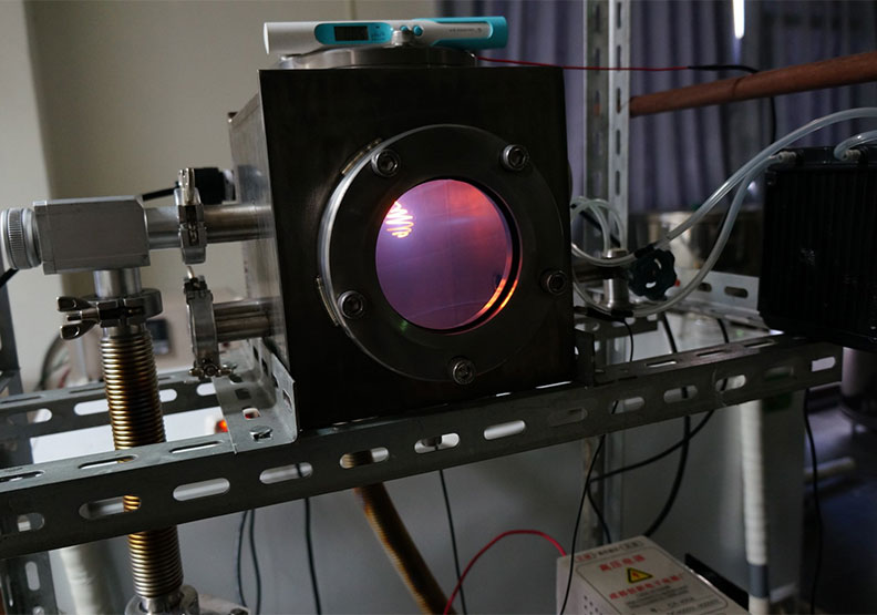 陳國益獲得「台版鋼鐵人」稱號的核融合實驗。陳國益提供