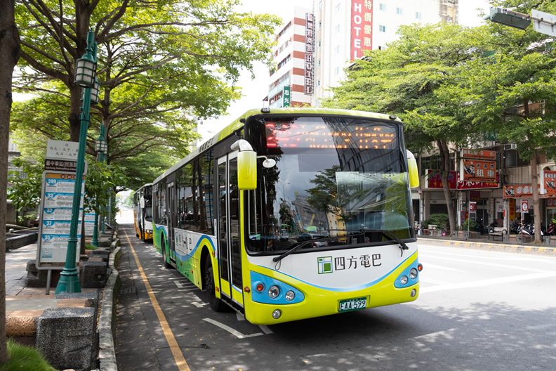 臺中市的電動公車數量為全國之最，並且佔全市公車數10%以上