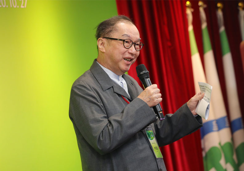 圖／廣達電腦董事長林百里。總統府提供