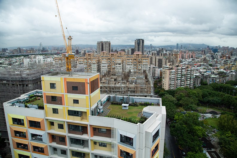 萬華社宅的高樓層視野極佳。