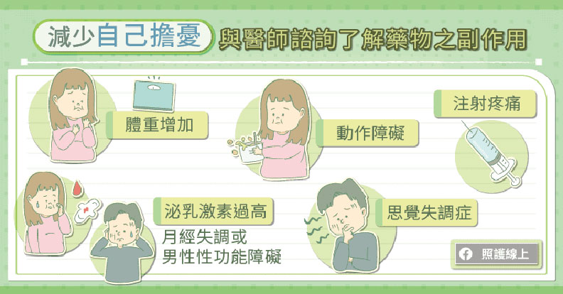 減少自己擔憂。