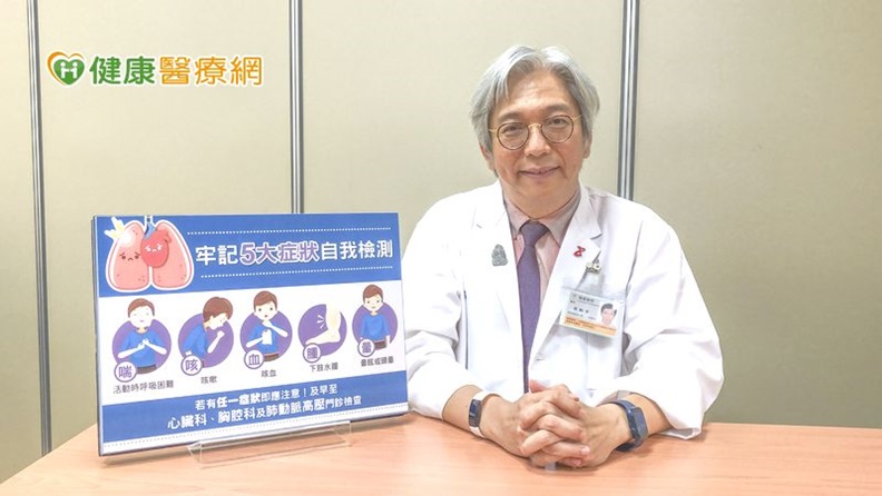 吳懿哲醫師說,肺動脈高壓如果不妥善治療,會因心臟負荷加重,在短時間內,造成右心室肥大、衰竭等問題。取自健康醫療網