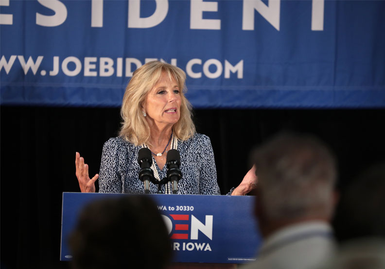美國準第一夫人吉兒.拜登(Jill Biden)。Flickr by Gage Skidmore