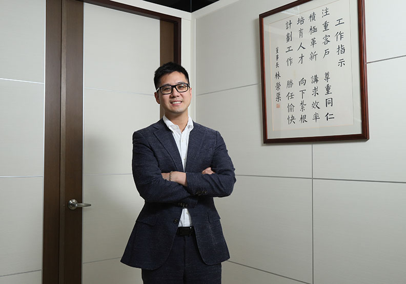 圖/ 三聯科技董事長林大鈞表示，透過與人工智慧、物聯網與大數據等新興科技結合的腳步，讓三聯擁有不被取代的市場價值。