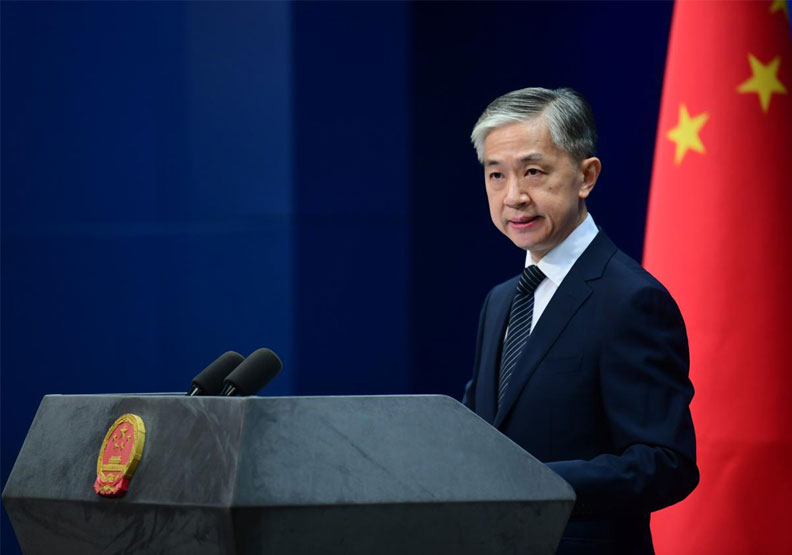 圖／中國外交部發言人汪文斌。取自中國外交部