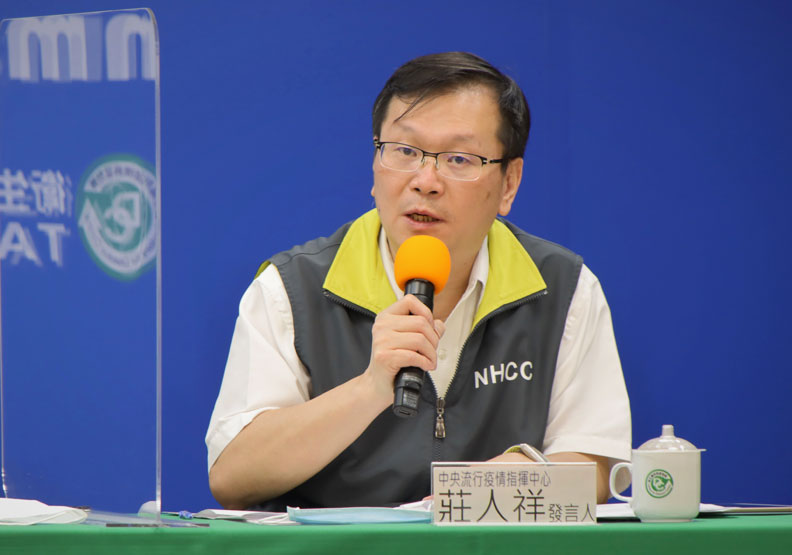 圖／中央流行疫情指揮中心發言人莊人祥。中央流行疫情指揮中心提供
