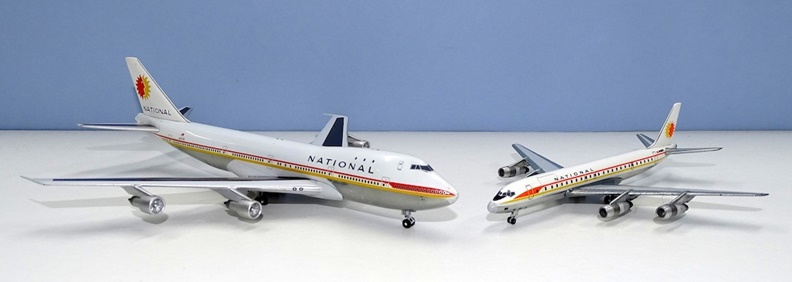 波音747與Douglas DC-8的模型。取自flickr