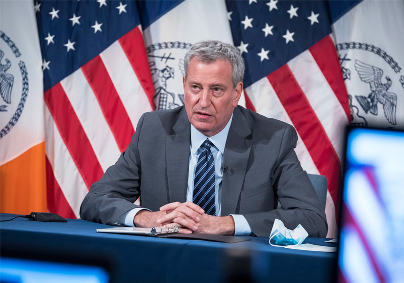 紐約市長市長白思豪。Flickr by nycmayorsoffice