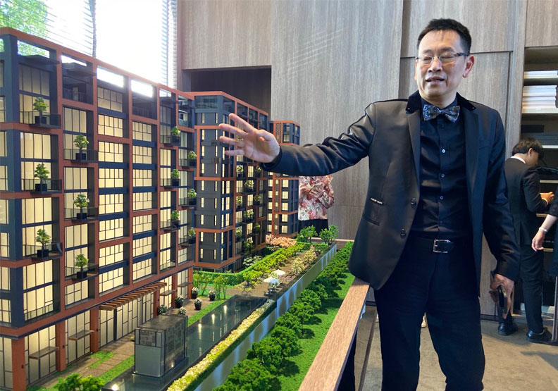 半九十基地面積1200多坪,共規劃50戶、三棟樓。林鳳琪攝