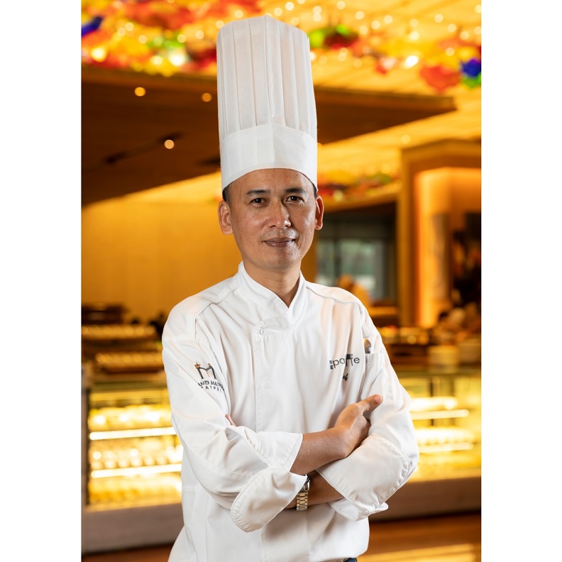 美福大飯店彩匯自助餐廳主廚謝金龍。