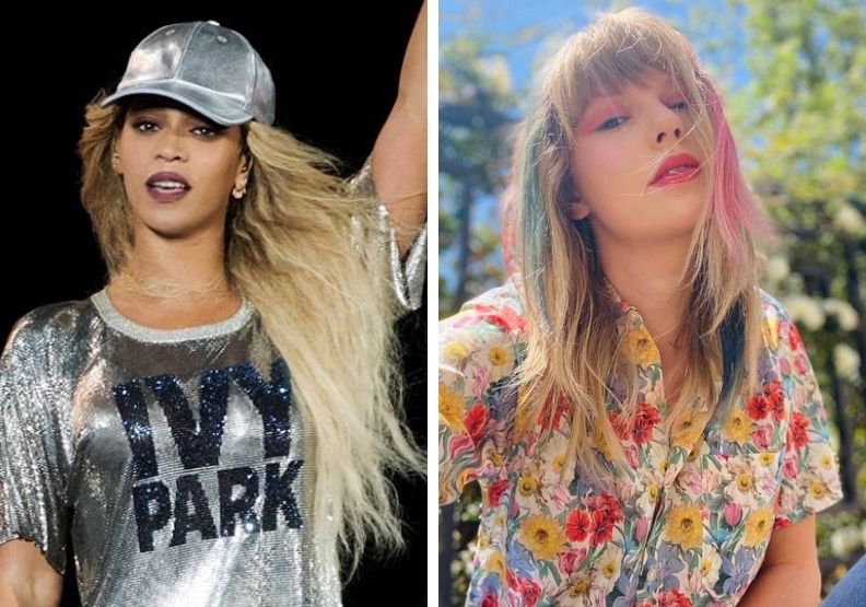 圖／取自Taylor Swift、Beyoncé臉書