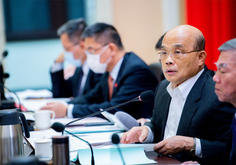 圖／行政院長蘇貞昌。行政院提供