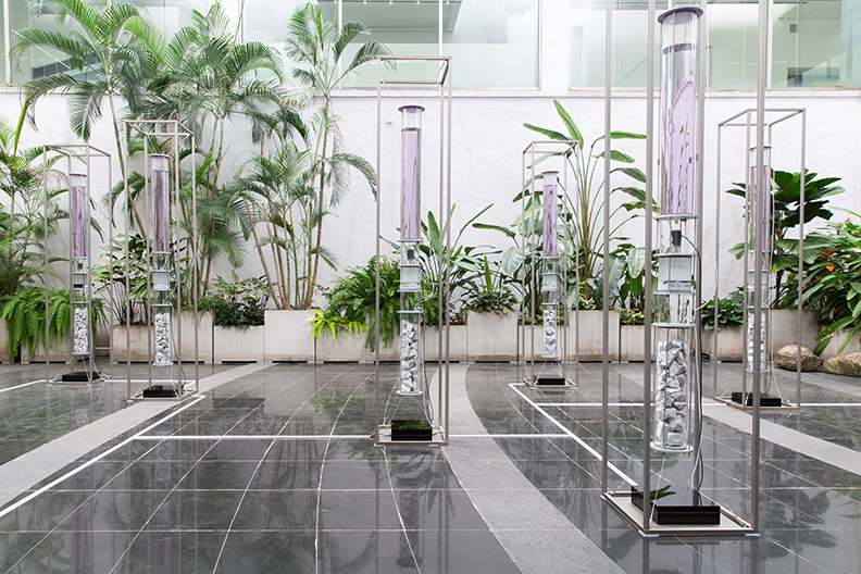 張永達,《scape.unseen_model-T》,2020,裝置,尺寸視空間而定。(取自藝術家及台北市立美術館)