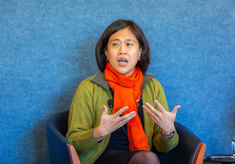 圖／眾院歲出入委員會首席貿易顧問戴琦（Katherine Tai）。Flickr by Inter-American Dialogue