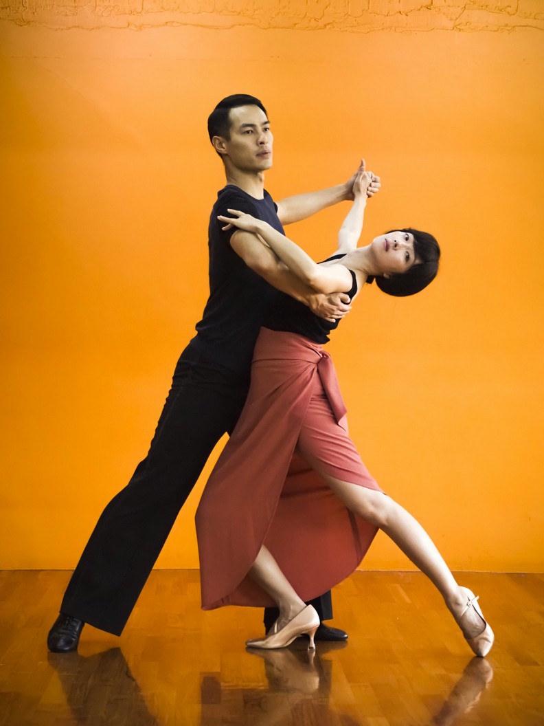 兩人的好默契其實是靠著練舞來達成