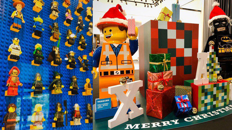 誠品信義店、松菸店以樂高作為耶誕主題裝置。誠品提供