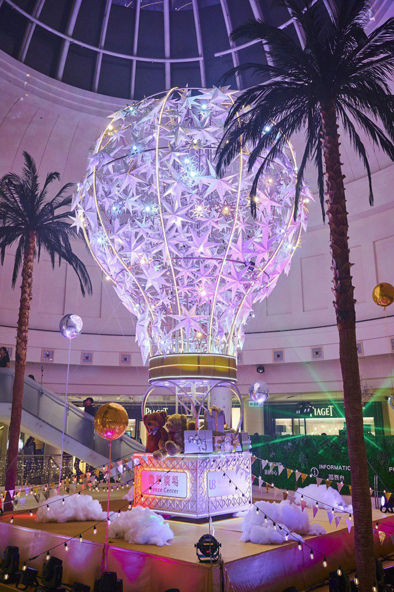 微風廣場耶誕熱氣球。微風提供