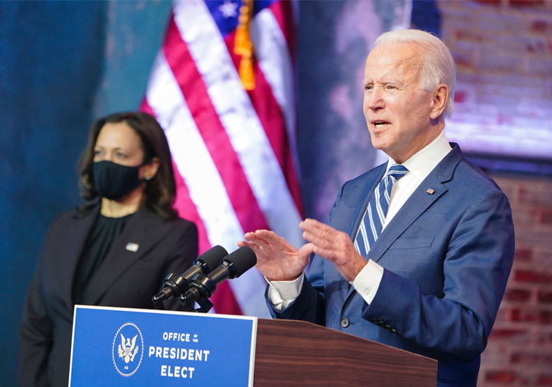 圖／拜登拿下306張選舉人票正式成為美國總統。取自Joe Biden twitter