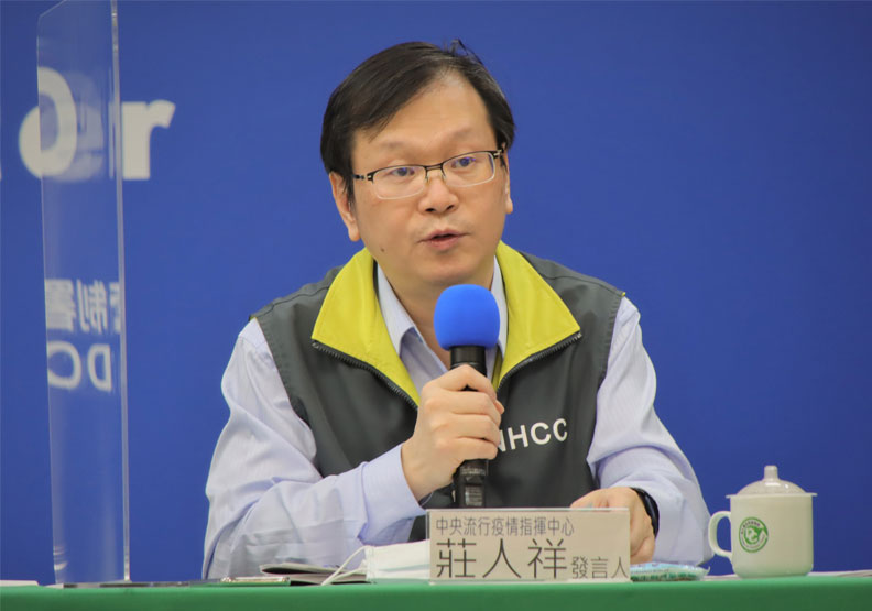 圖／中央流行疫情指揮中心發言人莊人祥。中央流行疫情指揮中心提供