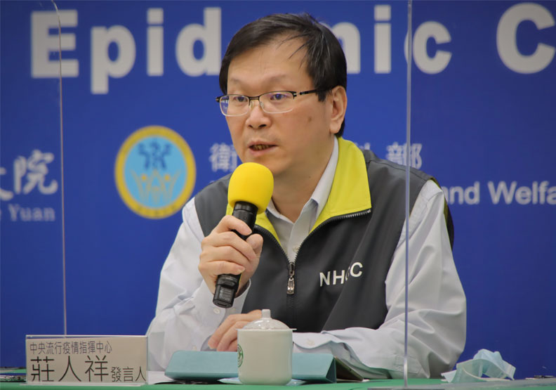 圖／指揮中心發言人莊人祥。中央流行疫情指揮中心提供