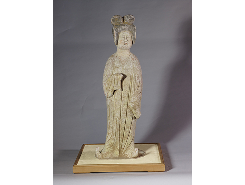 唐代灰陶加彩仕女俑。取自國立故宮博物院粉絲團