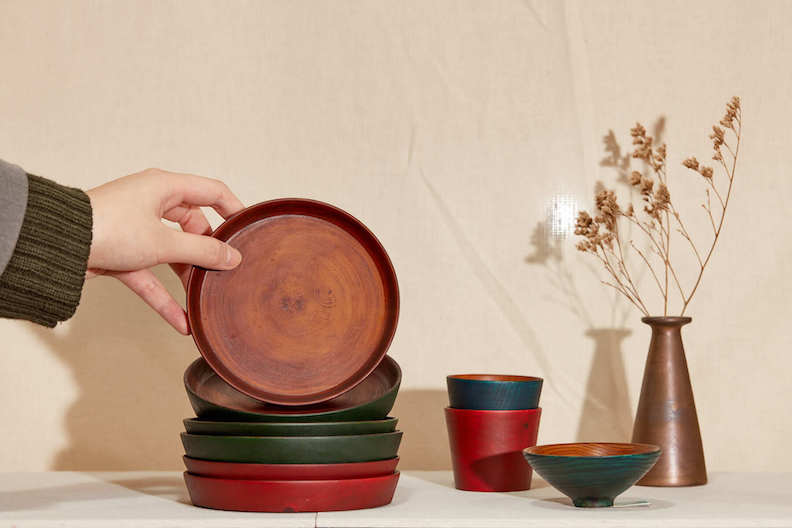 新藝商號選物店，光山行漆器工藝，點心盤。取自Beautimode