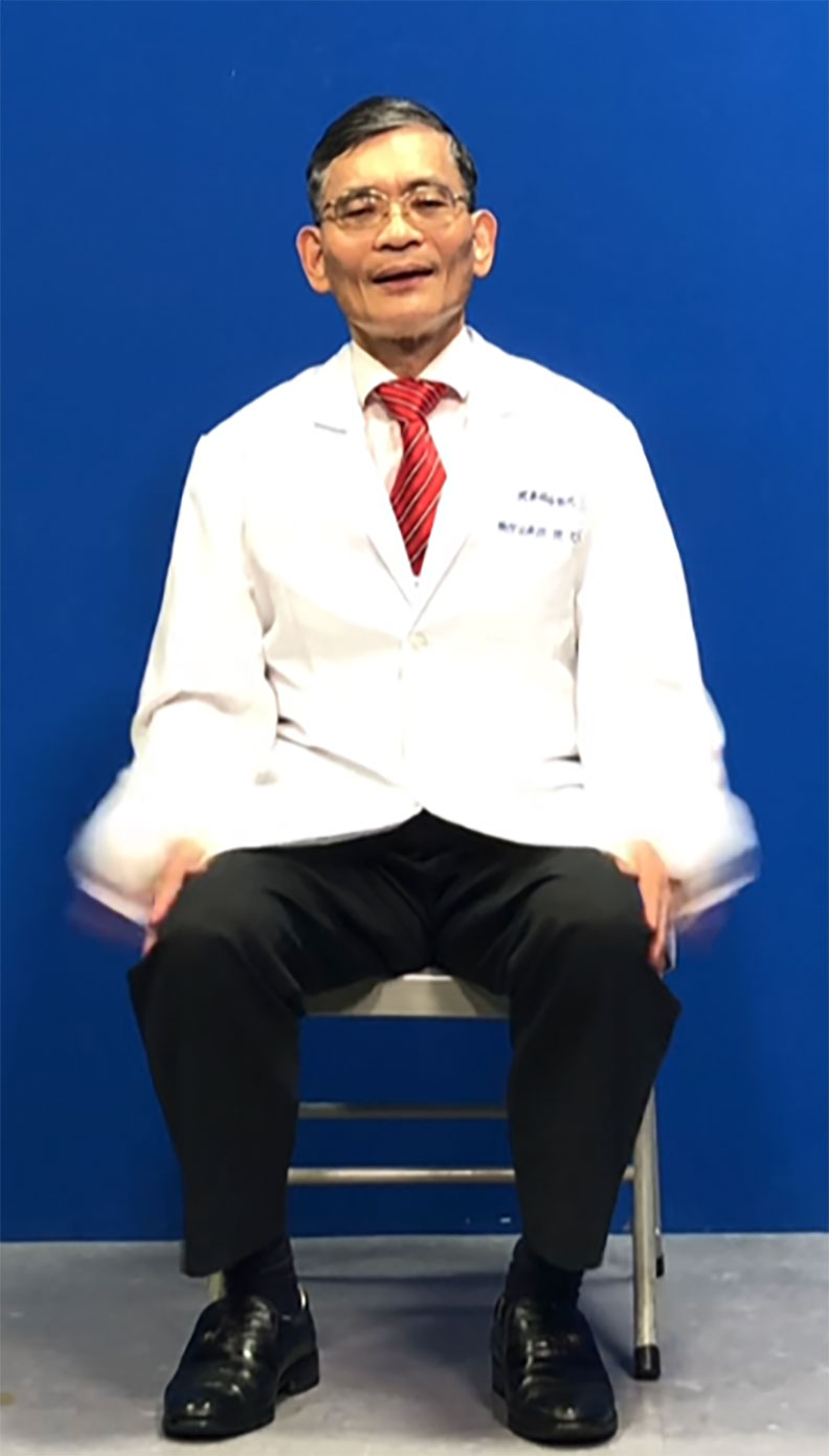 3. 拍腿。聯合新聞網提供