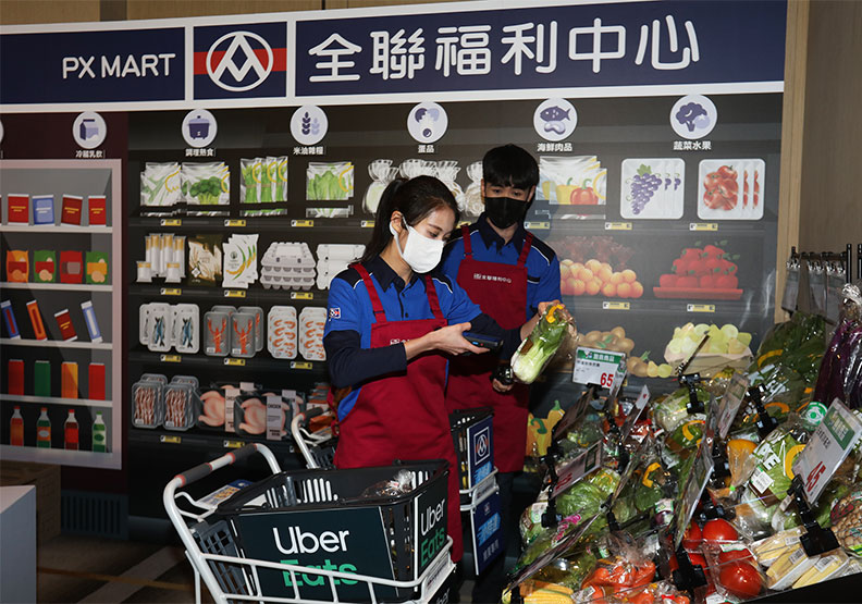 全聯聯手Uber Eats推外送!蘇義傑攝