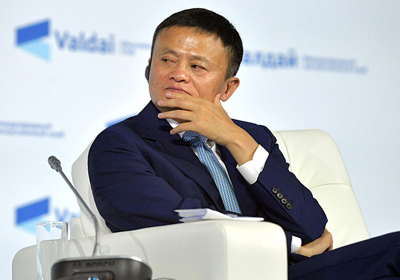 圖／阿里巴巴創辦人馬雲去向成全球焦點。取自President of Russia官網