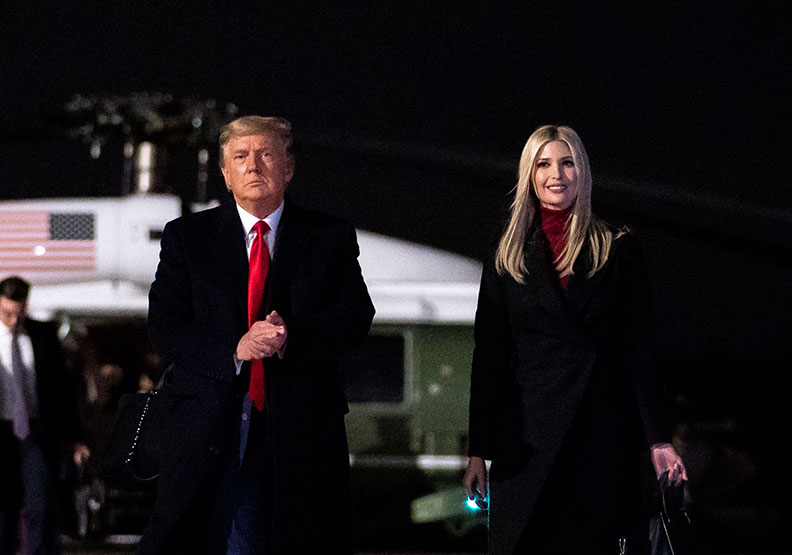 圖／美國總統川普、女兒伊凡卡。Flickr by The White House