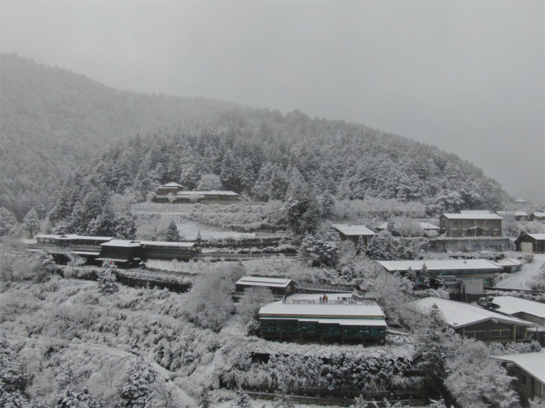 強烈寒流來襲，宜蘭太平山區降下瑞雪，但有兩名老翁疑似低溫，在睡夢中猝死。取自羅東林管處