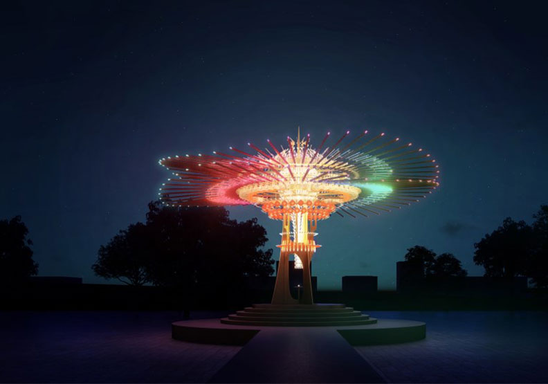 2021台灣燈會主燈示意圖。取自台灣燈會官網