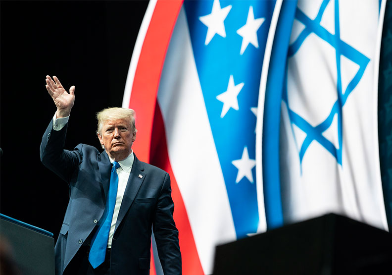 川普的中東政策是「以色列優先」。Flickr by Trump White House