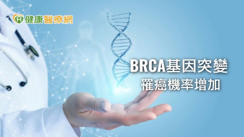 BRCA基因只要有突變,終身罹患乳癌的機率為6成、罹患卵巢癌的機率高達2、3成,且會增加胰臟癌及男性前列腺癌的風險。取自健康醫療網