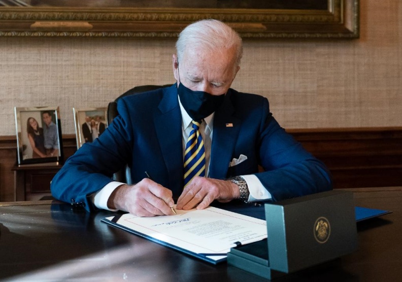 拜登走馬上任，新政受矚目。圖取自President Biden twitter