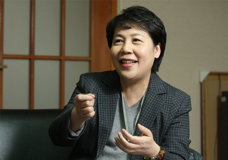 圖／國產建材實業董事長徐蘭英。張智傑攝