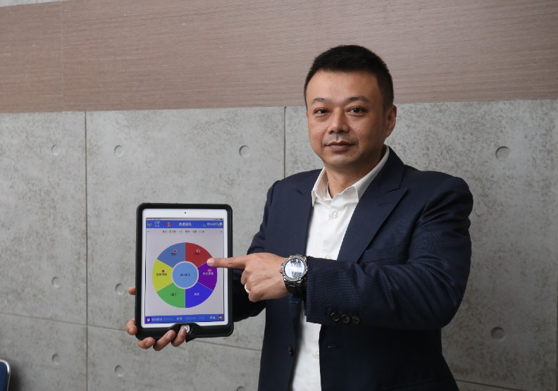 景立科技有限公司總經理蔡政憲負責開發「智慧雲端動態救護系統」。