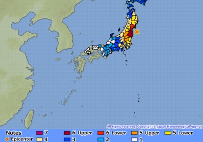 日本311重災區福島再傳強震，震度高達7.1