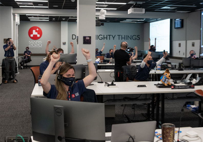 JPL、NASA所有工作人員對今天的成果雀躍不已。NASA提供